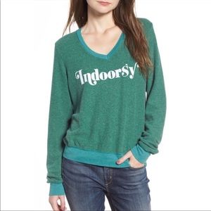 Wildfox sweatshirt INDOORSY in green
